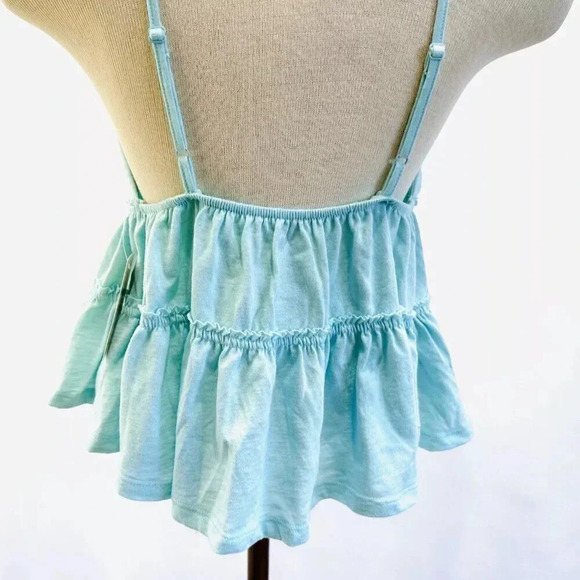 NWT SO GOODS FOR LIFE Juniors Sleeveless Straps Pullover V-Neck Blue Top Large - Picture 9 of 10